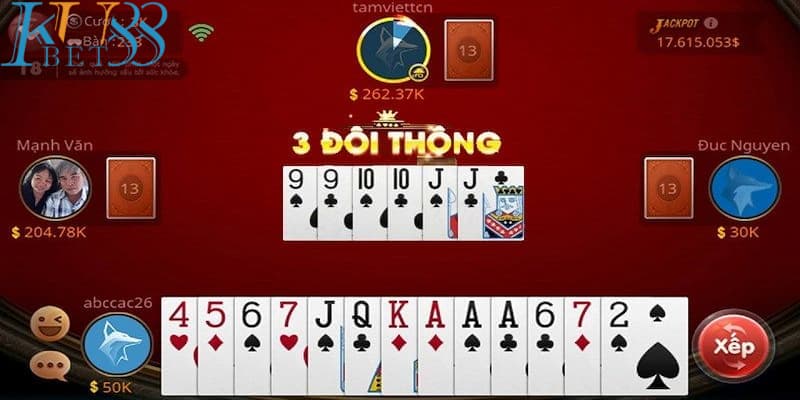 Thông tin về dòng game tiến lên miền nam siêu phẩm Kubet88